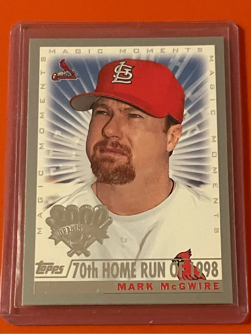 Mark McGwire [Magic Moments] #105 2000 Topps Opening Day Baseball Trading Card